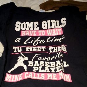 Baseball moms t shirt
